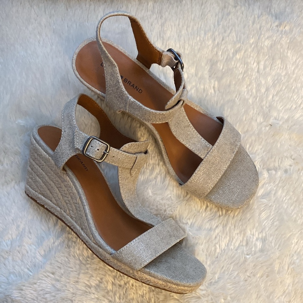 Lucky Brand Womens Millanda Wedge Platform Espradille Sandals size 10